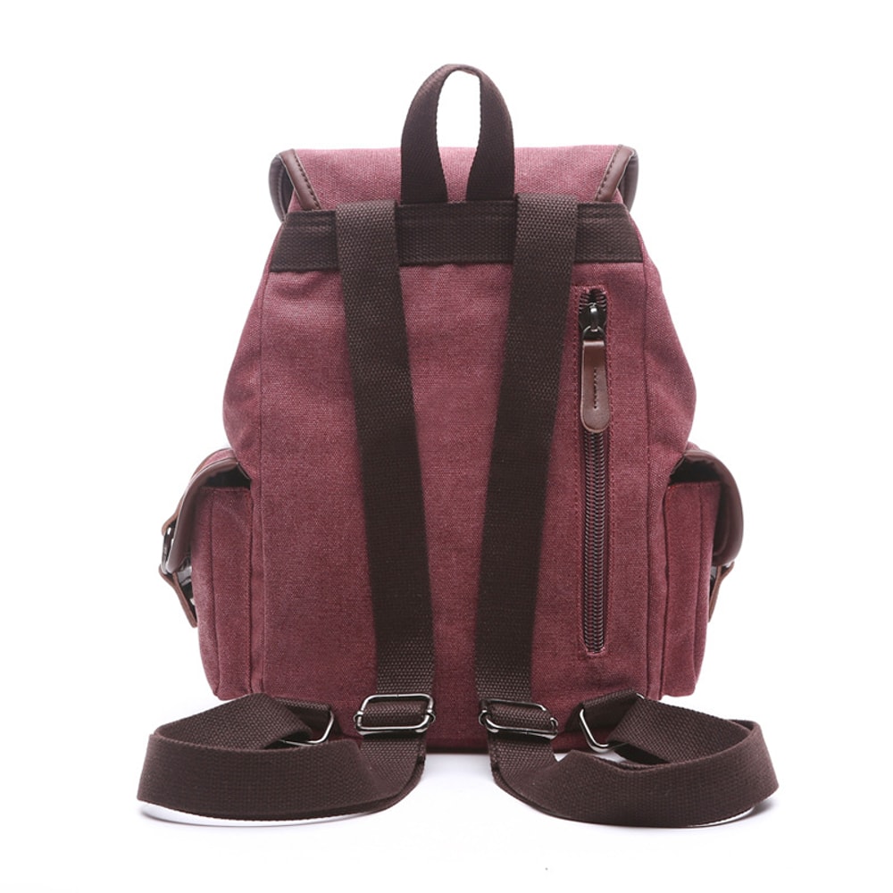 AUGUR Vintage Canvas Men's Backpack – Large Capacity Travel & School Bag