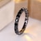 Elegant Black Zircon Engagement Ring for Women – Promise & Wedding Jewelry