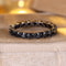 Elegant Black Zircon Engagement Ring for Women – Promise & Wedding Jewelry