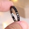 Elegant Black Zircon Engagement Ring for Women – Promise & Wedding Jewelry