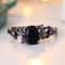 Vintage Purple Zircon Blue Crystal Engagement Ring For Women 2