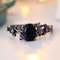 Vintage Purple Zircon Blue Crystal Engagement Ring For Women 2