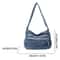 Vintage Denim Shoulder Bag For Women Large Capacity Crossbody Satchel 4