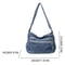 Vintage Denim Shoulder Bag For Women Large Capacity Crossbody Satchel 4
