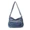Vintage Denim Shoulder Bag For Women Large Capacity Crossbody Satchel 5