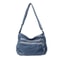 Vintage Denim Shoulder Bag For Women Large Capacity Crossbody Satchel 5