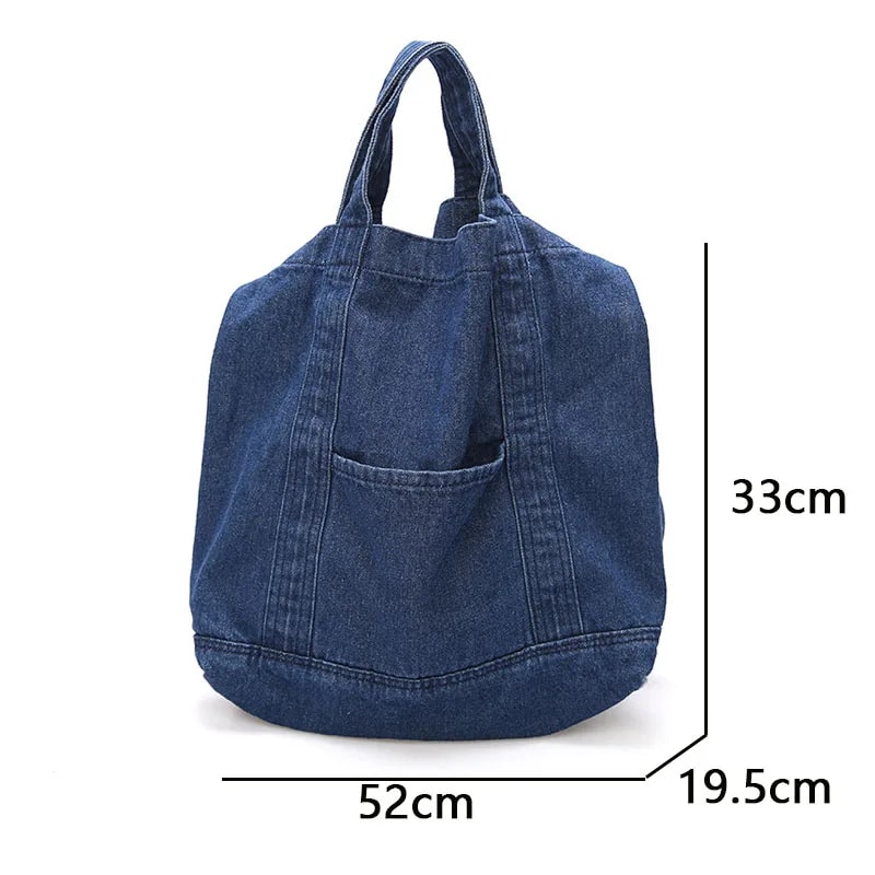 Denim Crossbody Shoulder Bag for Women – Casual Jeans Handbag