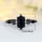 Vintage Blue Crystal Black Zircon Ring for Women – Engagement & Wedding Band