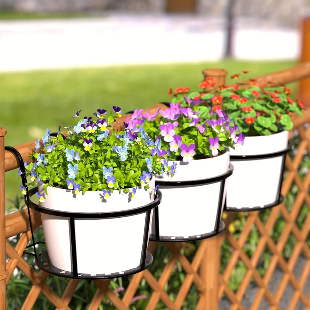 Iron Art Metal Flower Pot Hanger for Indoor & Outdoor Plants