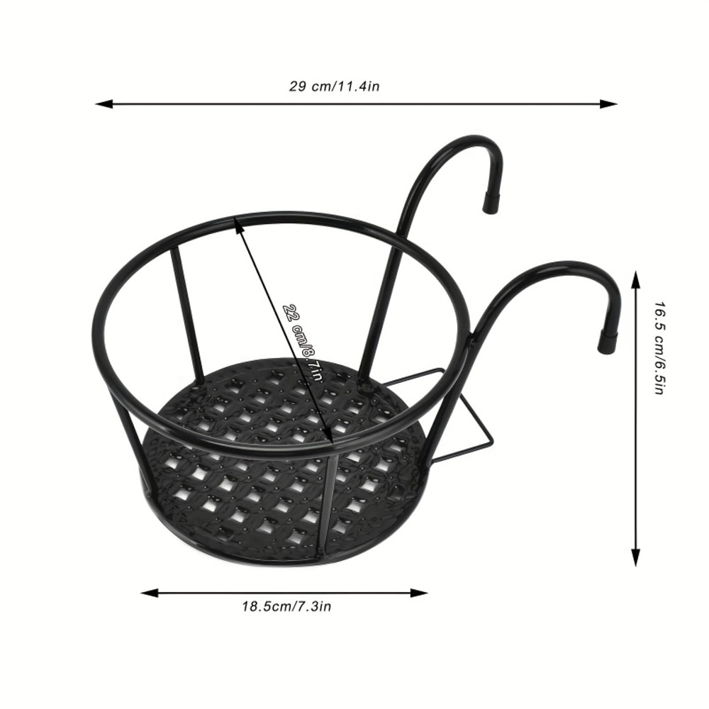 Iron Art Metal Flower Pot Hanger for Indoor & Outdoor Plants
