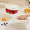 Foldable Fruit & Vegetable Drain Basket with Crisper Storage Bowl