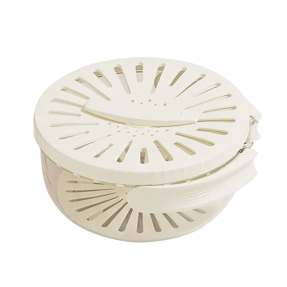 Foldable Fruit & Vegetable Drain Basket with Crisper Storage Bowl