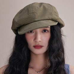 japanese cotton hemp artist beret cap for women lightweight painter newsboy hat
