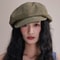 Japanese Cotton Hemp Artist Beret Cap for Women Lightweight Painter Newsboy Hat