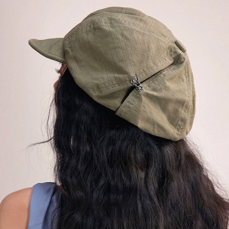Japanese Cotton Hemp Artist Beret Cap for Women Lightweight Painter Newsboy Hat
