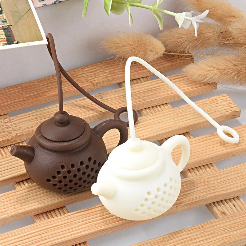 Silicone Teapot Tea Infuser Strainer For Loose Leaf Tea And Herbal Brewing 0
