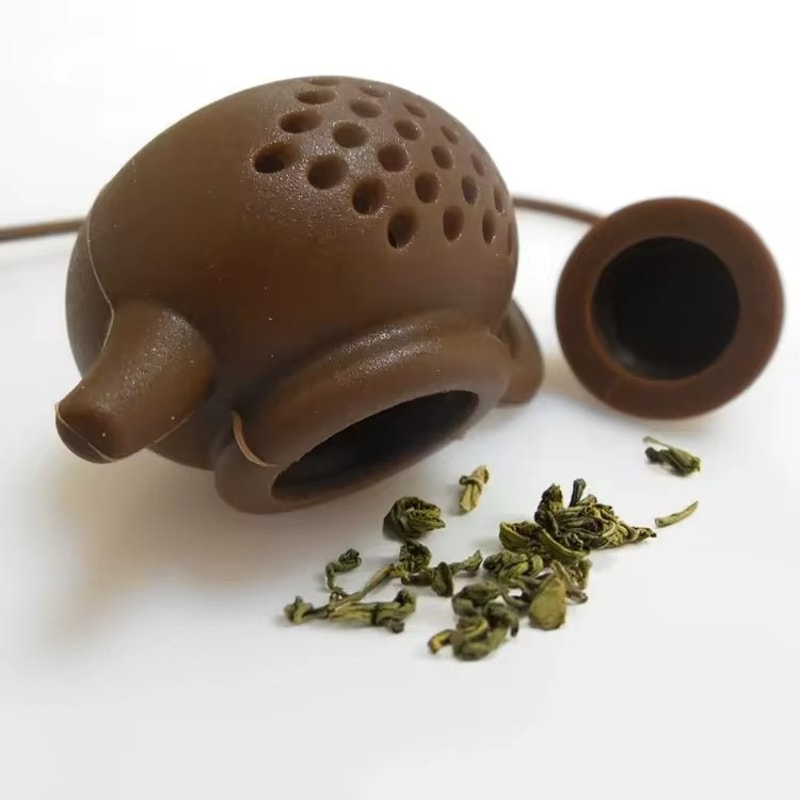 Silicone Teapot Tea Infuser Strainer For Loose Leaf Tea And Herbal Brewing 2