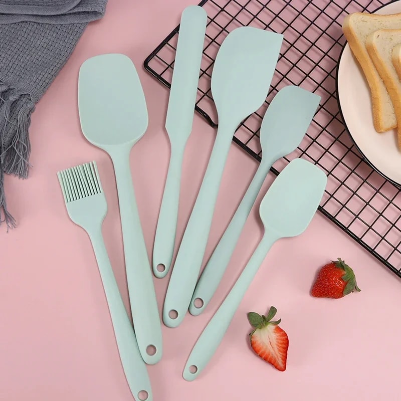 Silicone Spatula Set HeatResistant NonStick Baking Cooking Utensils 1