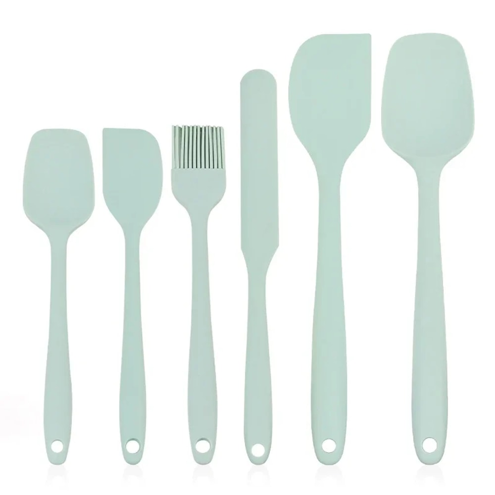 Silicone Spatula Set HeatResistant NonStick Baking Cooking Utensils 7