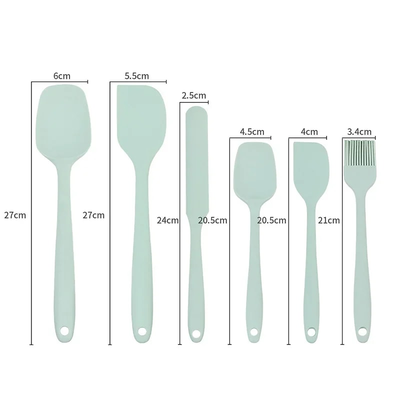 Silicone Spatula Set HeatResistant NonStick Baking Cooking Utensils 5