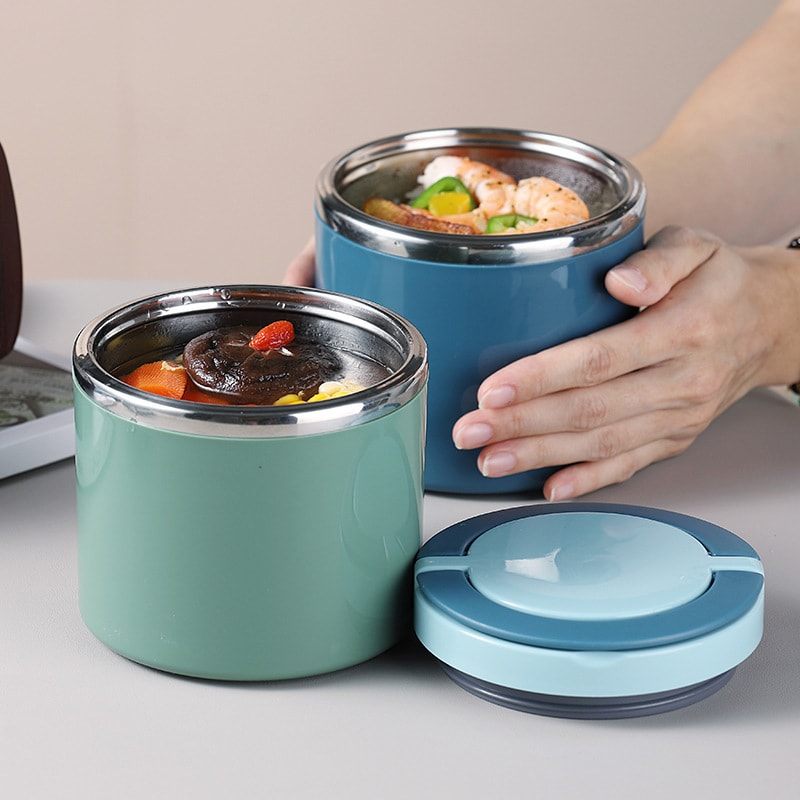 Portable Stainless Steel Insulated Bento Lunch Box Leakproof Thermal Food Container