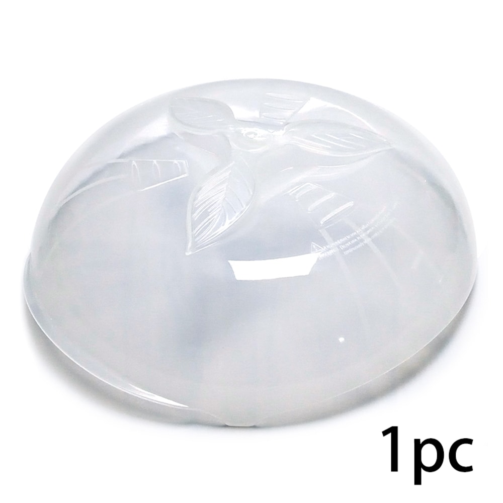 Crystal Clear Microwave Splatter Cover With Steam Vents And Easy Grip Handle 4