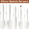 Silicone Spatula Set Heat Resistant Non Stick Kitchen Utensils For Baking Cooking 2