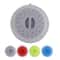 Collapsible Microwave Splatter Cover with Easy Grip Handle and Food Strainer Basket