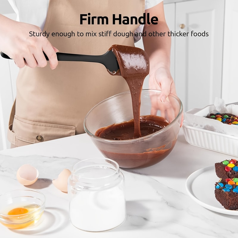 Premium Silicone Spatula Set For Nonstick Cookware Heat Resistant Kitchen Utensils 2