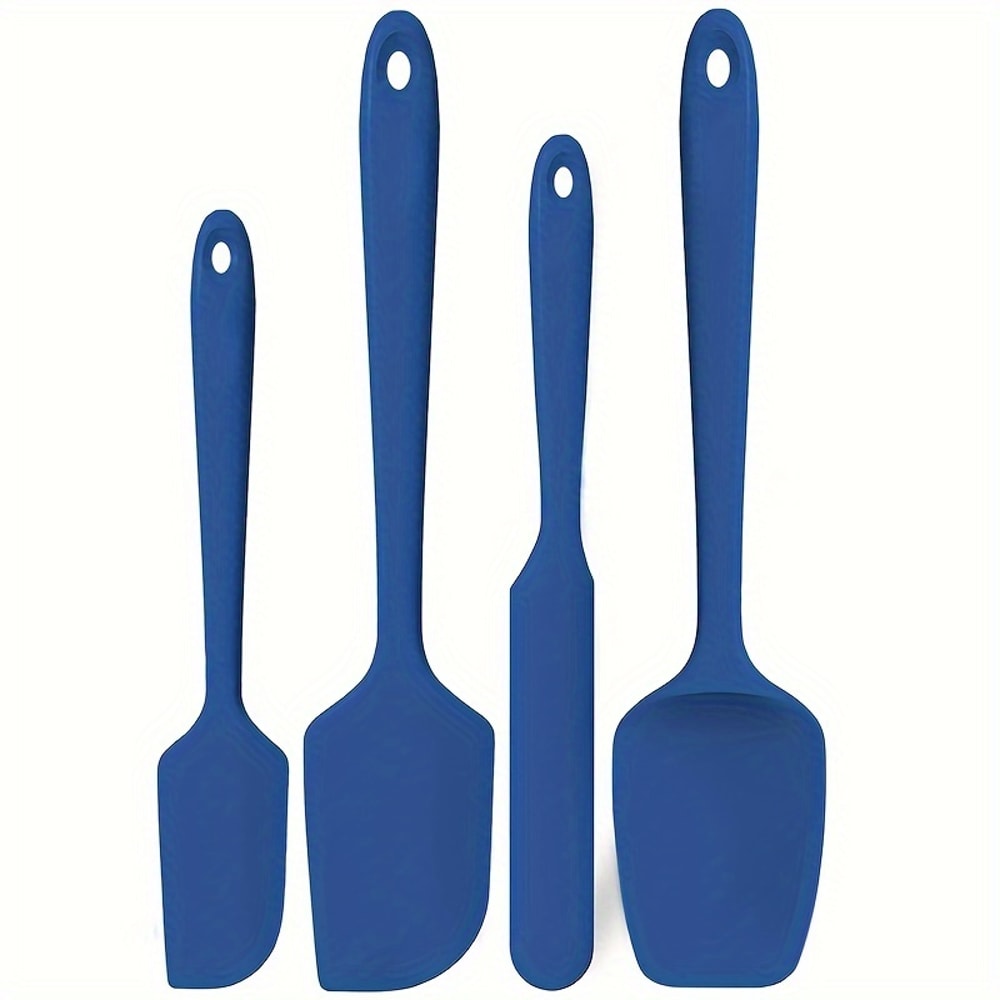 Premium Silicone Spatula Set For Nonstick Cookware Heat Resistant Kitchen Utensils 5