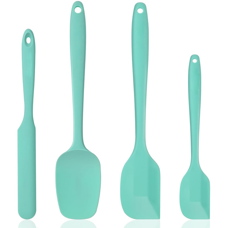 Premium Silicone Spatula Set For Nonstick Cookware Heat Resistant Kitchen Utensils 6
