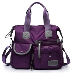 urbanease nylon crossbody bag with multi pockets large capacity travel tote