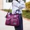 UrbanEase Nylon Crossbody Bag with Multi Pockets Large Capacity Travel Tote
