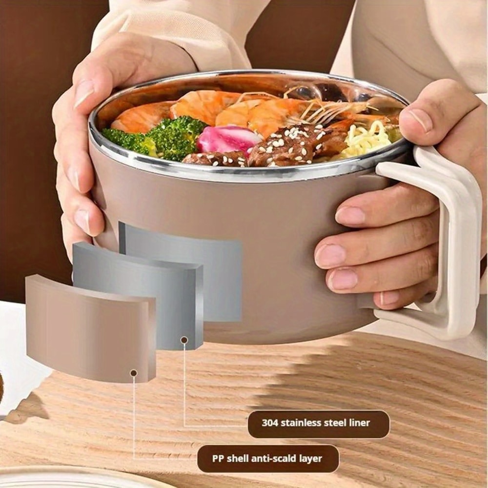 FreshCarry Stainless Steel Lunch Box MicrowaveSafe Bento Container For Work School Travel 2
