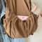 Korean Style Womens Backpack Large Capacity Pleated School & Travel Bag