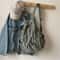 Korean Style Womens Backpack Large Capacity Pleated School & Travel Bag