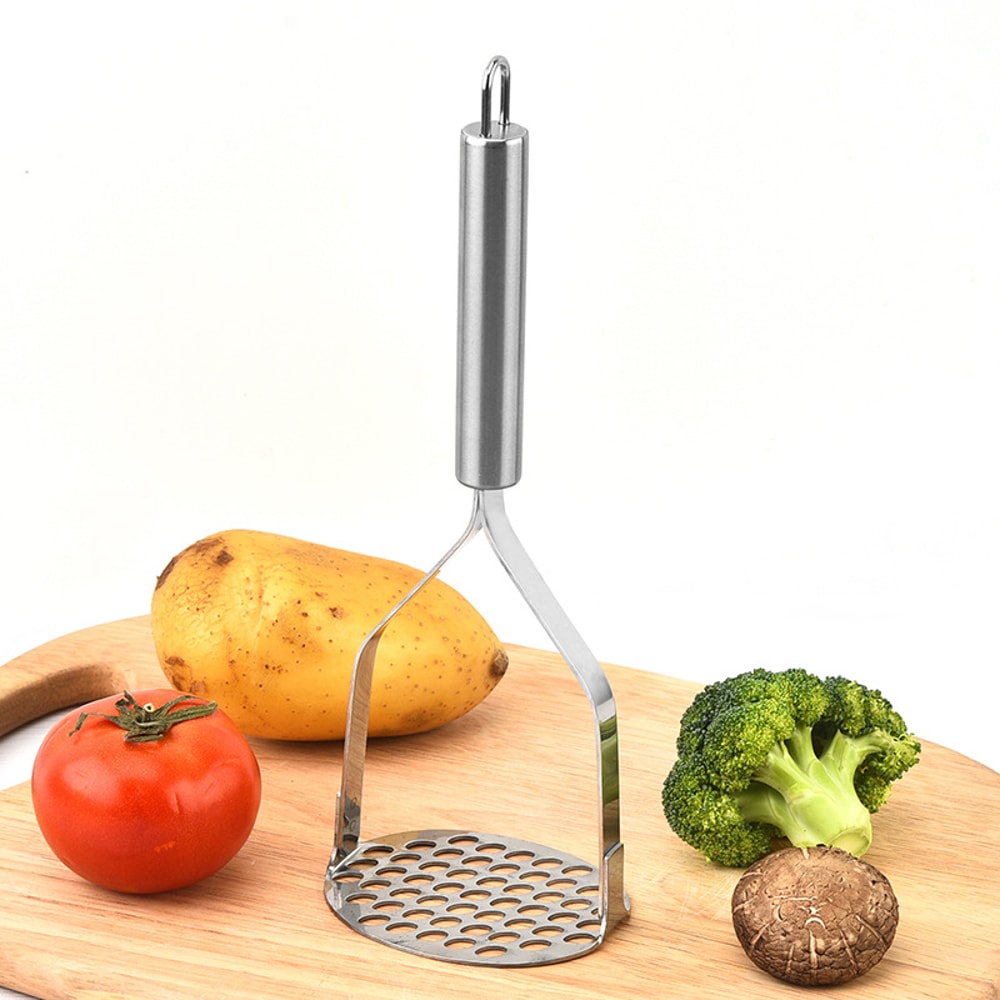 Stainless Steel Potato Masher Ricer For Smooth Mashed Potatoes And Vegetable Purees 0