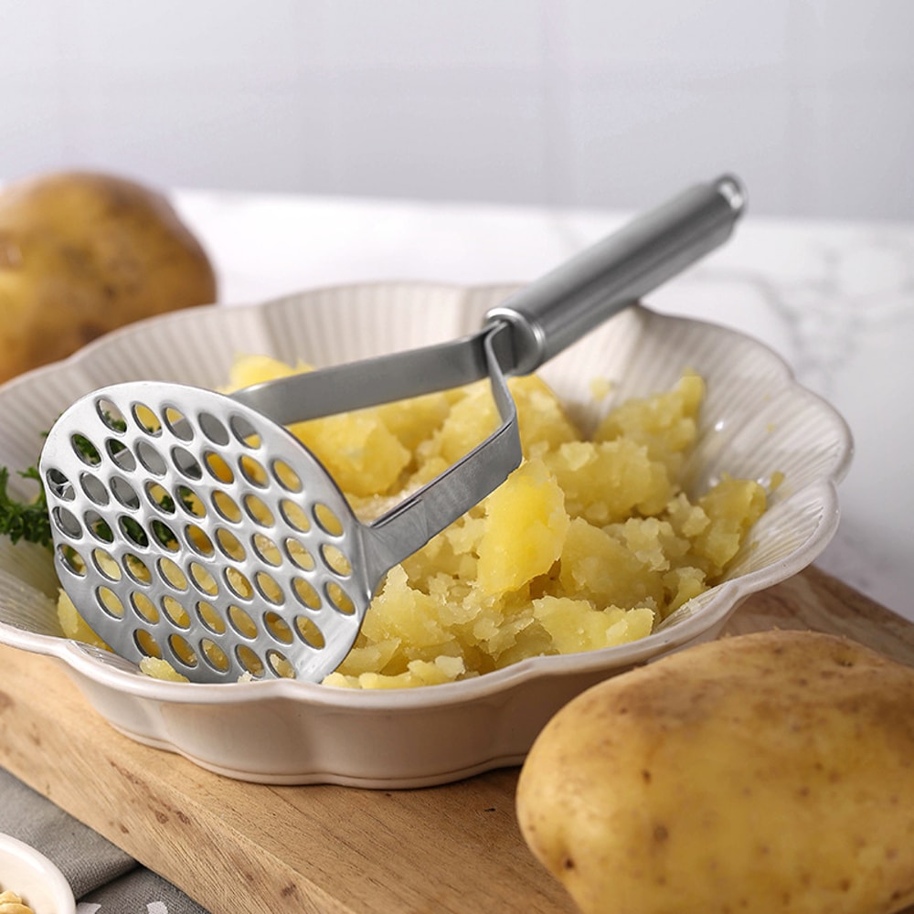 Stainless Steel Potato Masher Ricer For Smooth Mashed Potatoes And Vegetable Purees 3