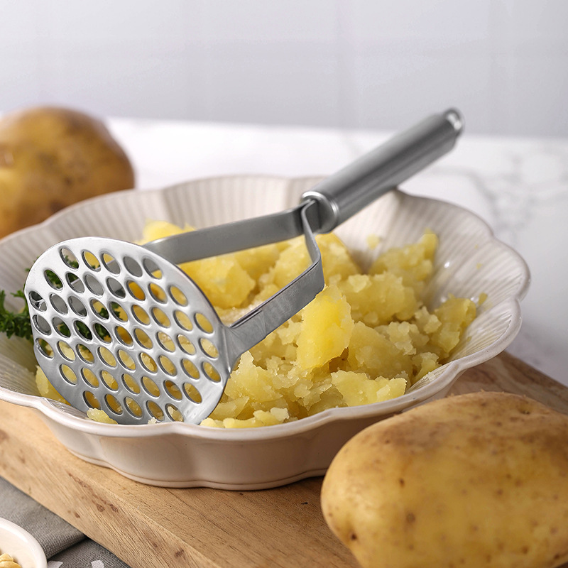 Stainless Steel Potato Masher Ricer For Smooth Mashed Potatoes And Vegetable Purees 3