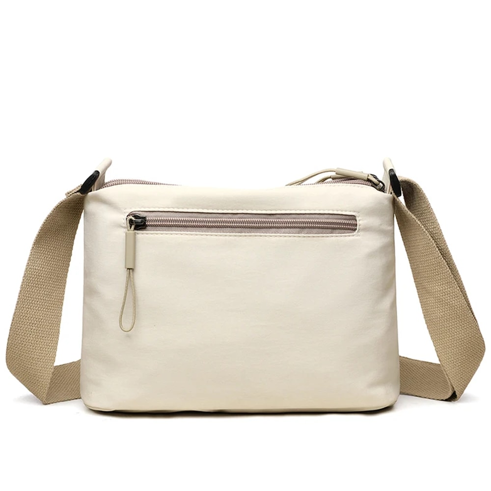 UrbanEase Canvas Crossbody Bag for Women with Multi Pockets and Large Capacity
