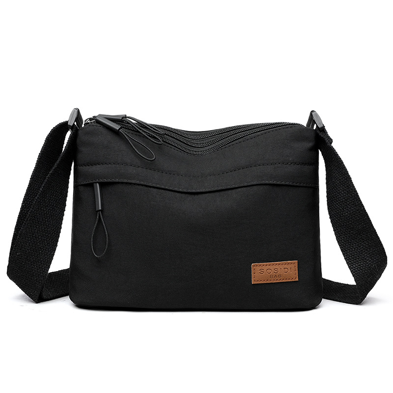 UrbanEase Canvas Crossbody Bag for Women with Multi Pockets and Large Capacity