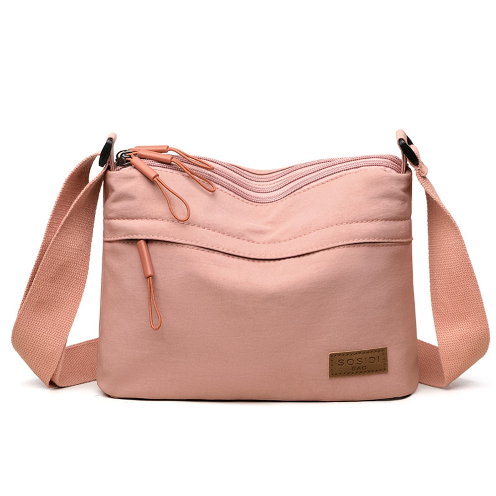 UrbanEase Canvas Crossbody Bag for Women with Multi Pockets and Large Capacity