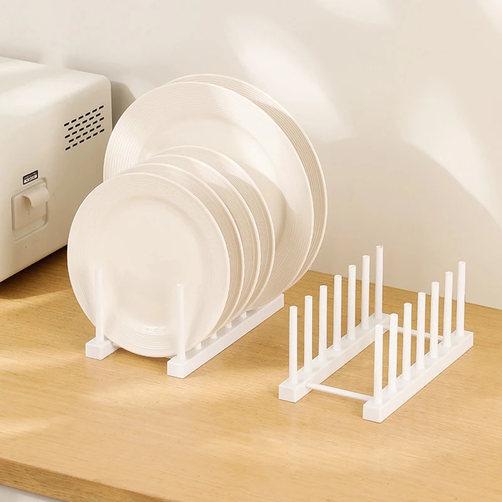 DrainEase Kitchen Organizer Rack for Bowls, Lids & Utensils