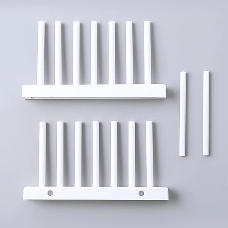 DrainEase Kitchen Organizer Rack for Bowls, Lids & Utensils