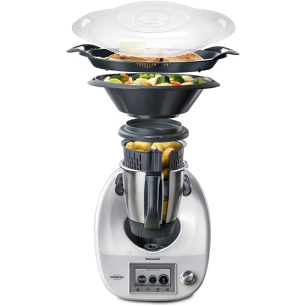 ThermoSteam Clear Steaming Lid Cover For Thermomix Food Processor 3