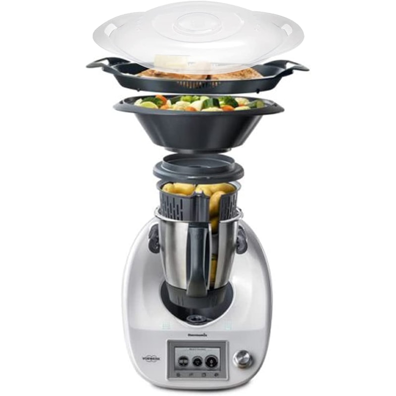 ThermoSteam Clear Steaming Lid Cover For Thermomix Food Processor 3