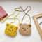 Cozy Bear Plush Kids Crossbody Bag Cute Cartoon Shoulder Purse for Girls
