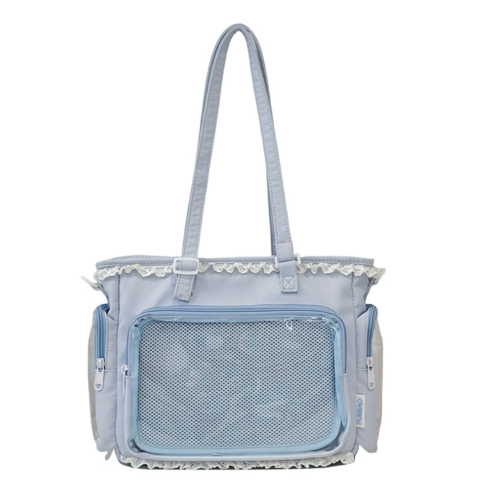 Kawaii Anime Messenger Bag With Bow Charm For JK School Everyday Style 1