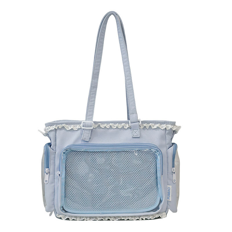 Kawaii Anime Messenger Bag With Bow Charm For JK School Everyday Style 1