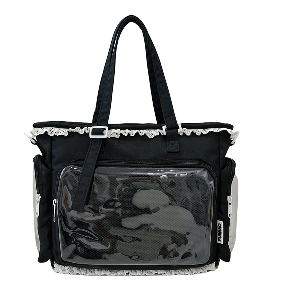 Kawaii Anime Messenger Bag With Bow Charm For JK School Everyday Style 4